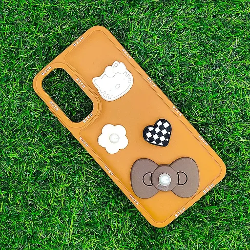 [PO9BSA16-10-13] Samsung A16 Rich Kittey Back Case (Brown)