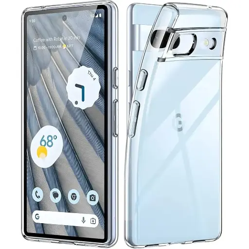 [PO7BGPXL7A-3] Google Pixel 7A  Dust Plug Transparent Back Case