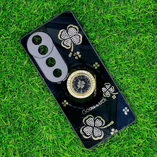 [PO60BVIV40 5G-6-2] Vivo V40 5G|V40 Pro 5G|S19 Pro 5G|T3 Ultra Good Luch LV Back Case (Black)