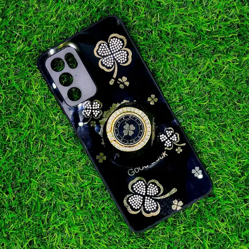 [PO60OA16-6-2] Oppo A16 Good Luch LV Back Case (Black)