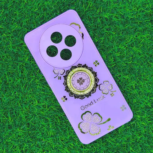 [PO60BORNO12F-6-29] Oppo Reno 12F  Good Luch LV Back Case (Light Purple) 