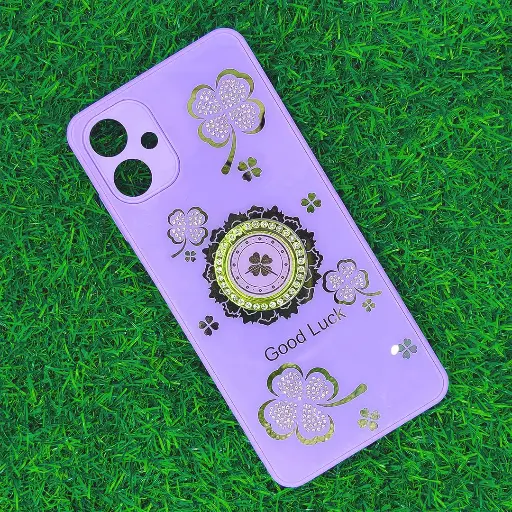 [PO60BSA06-6-29] Samsung Galaxy A06 Good Luch LV Back Case (Light Purple)