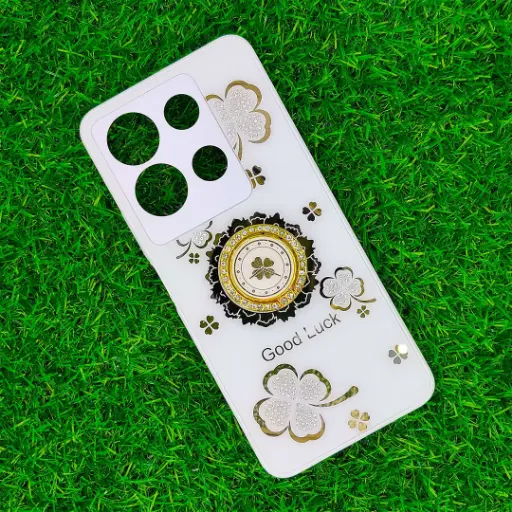 [PO60BINOT30-6-1] Infinix Note 30 4G|5G Good Luch LV Back Case (White)