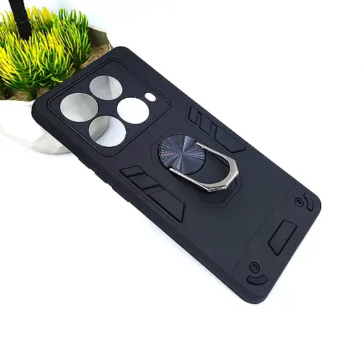 [PO39BINOT40-1-2] Infinix Note 40 4G|5G Armour Back Case (Black)