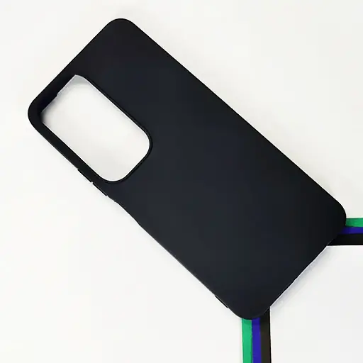 [PO4BVIY19S-4-2] Vivo Y19s Matte Soft Silicone Paper Back Case (Black)