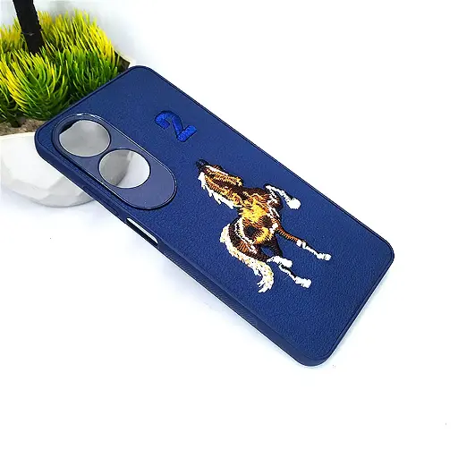 [PO43BOA60-2-17] Oppo A60 4G Santa Barbara Polo Back Case (Navy Blue)