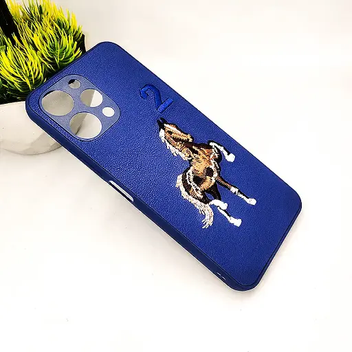 [PO43BMI12-13-17] Redmi 12 4G Santa Barbara Polo Raquet Back Case (Navy Blue) 