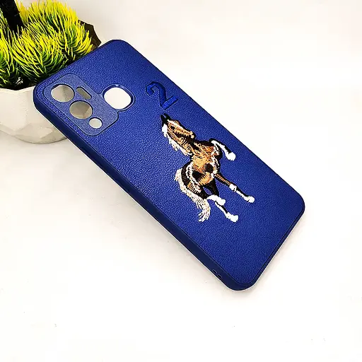 [PO43BIHOT12PY-13-17] Infinix Hot 12 Play Santa Barbara Polo Raquet Back Case (Navy Blue)