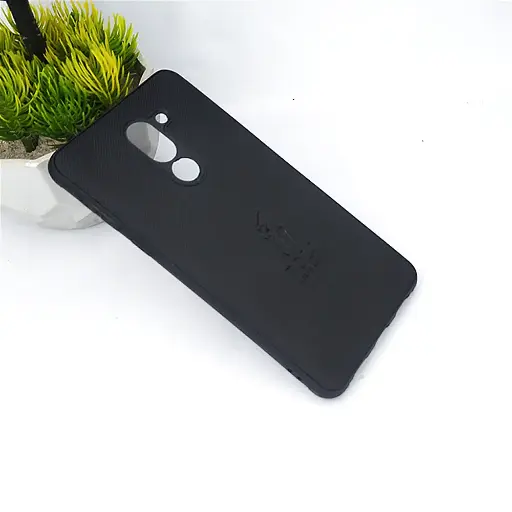 [PO18BHUHN6X-1-2] Huawei Honor 6X|GR5 2017 Ferrari Logo Leather Back Case (Black)