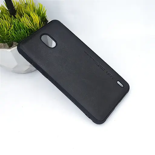 [PO18BNK2-1-2] Nokia 2 Luxuary Leather Back Case Black)