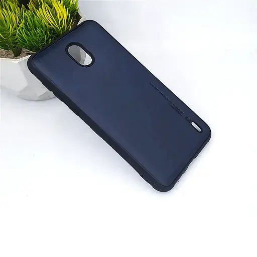 [PO18BNK2-1-17] Nokia 2 Luxuary Leather Back Case (Navy Blue)