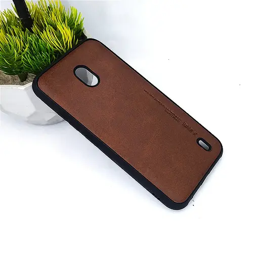 [PO18BNK2-1-34] Nokia 2 Luxuary Leather Back Case (Dark Brown)