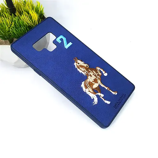 [PO43BSNOT9-2-17] Samsung Galaxy Note 9 Santa Barbara Polo&Racquet Club Back Case (Navy Blue)