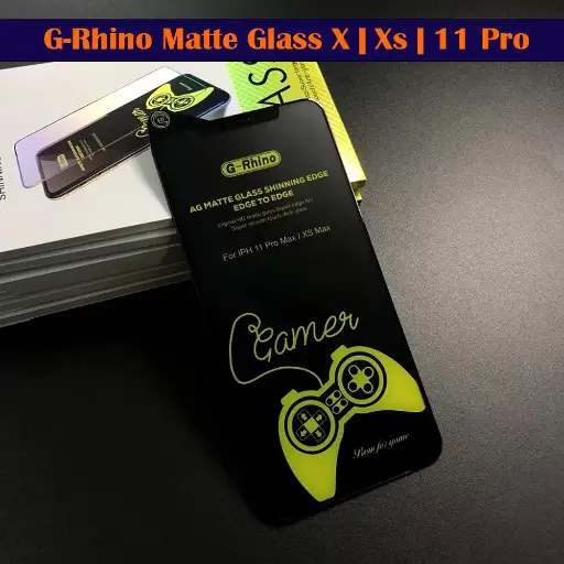 [PL18IP8X-6-2] G-Rhino Tempered Matte Glass for iPhone X| Xs| 11 Pro - Ultimate Screen Protection