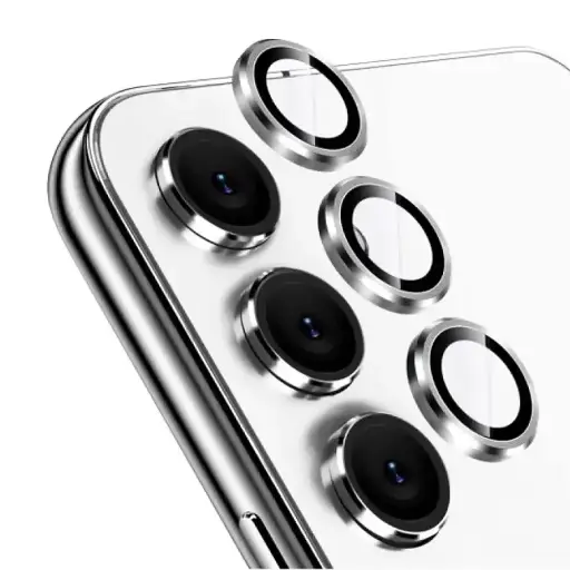 [PL14SA16-3-7] Samsung A16 Camera Rings - Stylish Silver Protection for Your Lens
