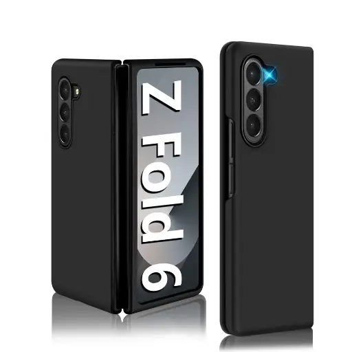 [PO23BSZFLD6-1-2] Samsung Galaxy Z Flod 6 Official Soft Silky Back Case (Black)