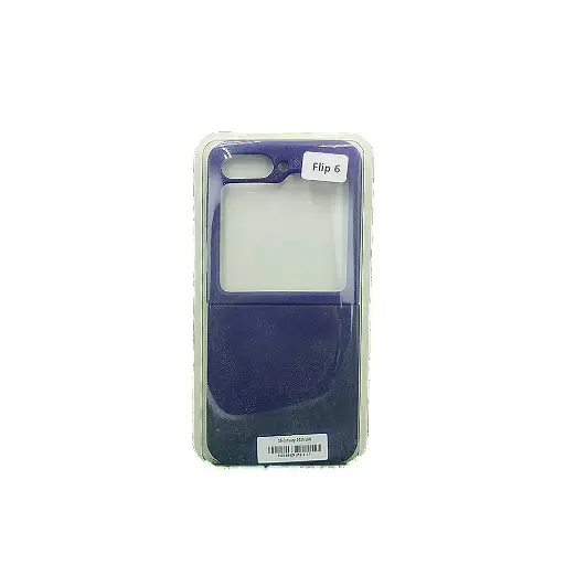 [PO23BSZFLP6-1-17] Samsung Galaxy Z Flip 6 Official Soft Silky Back Case (Navy Blue)