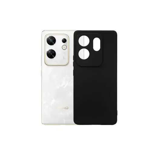 [PO4BIZRO30-4-2] Infinix Zero 30 4G Matte Soft Silicone Paper Back Case (Black)