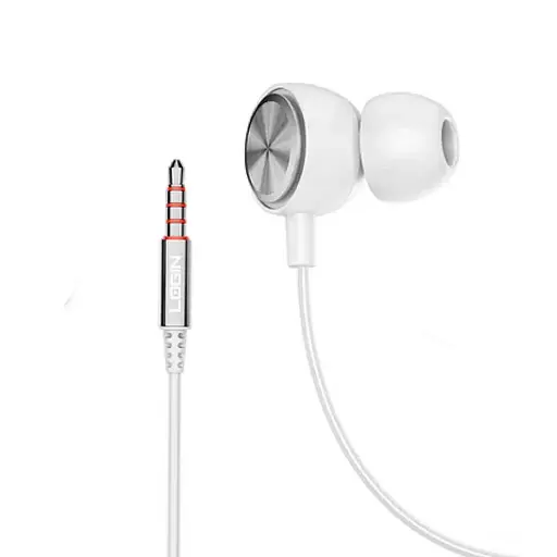 [HF1LGN12-1] Login L-300 3.5mm Full Bass Wired Handsfree - Superior Sound Quality