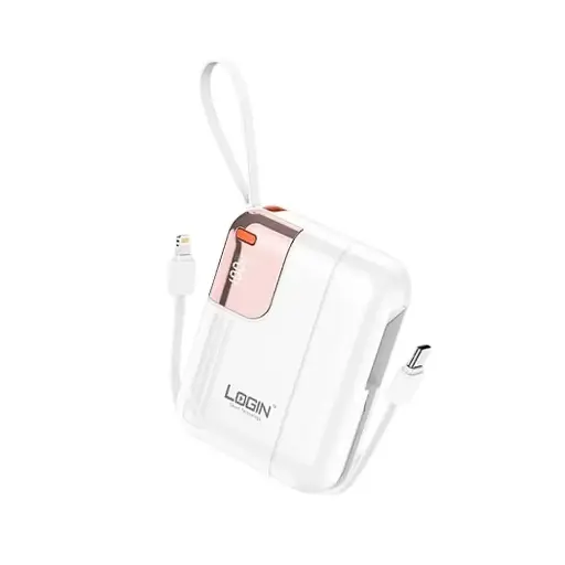 [PB10LGN-1] Login WP-1 Mini 10000mAh Power Bank - 22.5W Fast Charging & Type-C Cable