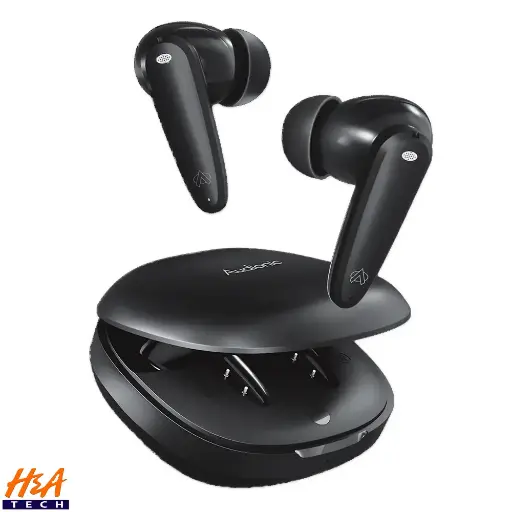 [HFB7AD8-24-2] Audionic 725 Pro Wireless Bluetooth Earbuds With Quad Mic ENC (Black)