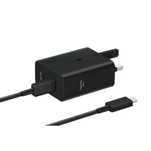  Samsung 50w Power Adapter Duo (5a/1.8m) C2c Cable Black 3 Pin (New Model)