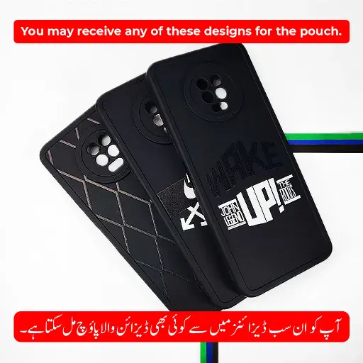 [PO14BINOT7-68-2] Infinix Note 7 Soft Silicone Printed Back Case (Black)  