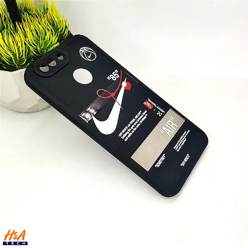 [PO14BHUNOV2PL-68-2] Huawei Nova 2 Plus Soft Silicone Printed Back Case (Black)  