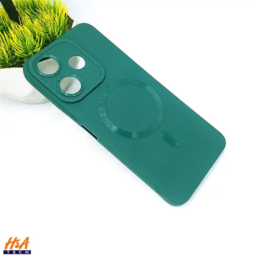 [PO14BMI13-16-11] Xiaomi Redmi 13 4G|Note 13R Soft Silicone Magsafe Logo Back Case (Green)