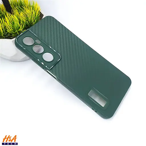 [PO4BORELMEC65-6-19] Oppo Realme C65 Carbon New Paper Back Case (Army Green)