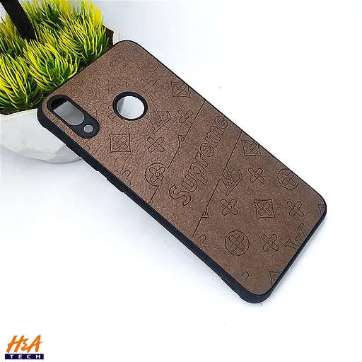 [PO18BHUHN8C-2-34] Huawei Honor 8C Supreme Leather Back Case (Dark Brown)