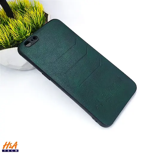 [PO18BOA57-1-11] Oppo A57 AMG Logo Leather Back Case - Stylish Green Protection