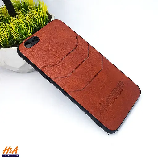 [PO18BOA57-1-13] Oppo A57 AMG Logo Leather Back Case (Brown)