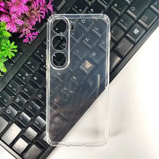 [PO7BVIY200-3] Vivo Y200 4G|Y300 4G|V40 Lite 5G Dust Plug Transparent Back Case