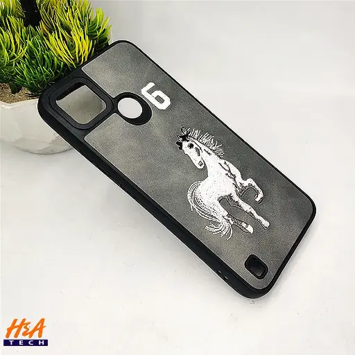 [PO43BORELMEC21Y-14-9] Oppo Realme C21Y|C25Y Santa Barbara Polo Raquet Back Case (Gray)