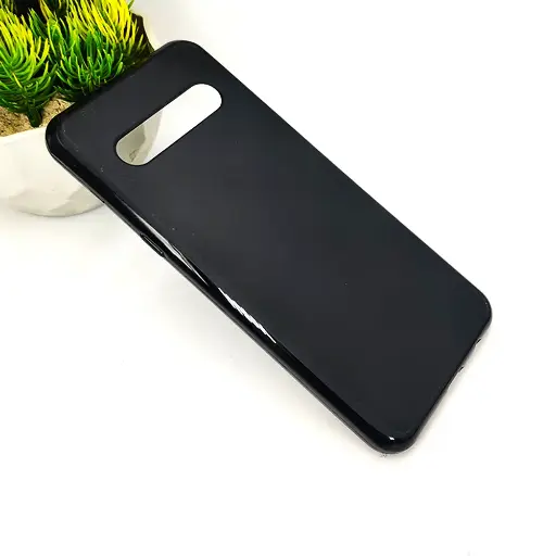 [PO14BLGV60-1-2] LG V60 Matte Soft Silicone Back Case (Black)