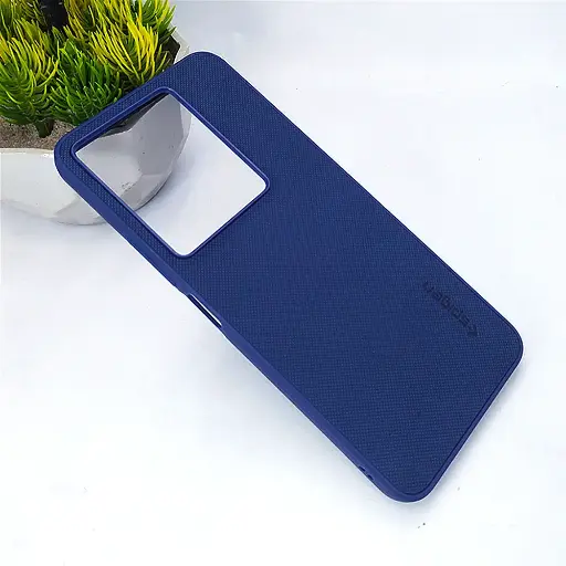 [PO32BINOT30-16-17] Infinix Note 30 4G Spigen Hard Dotted Leather Back Case (Navy Blue)