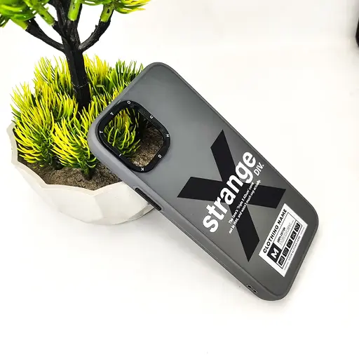 [PO20BIP12PR-5-9] iPhone 12/iPhone 12 Pro UV 3D Printed Back Case (Gray)
