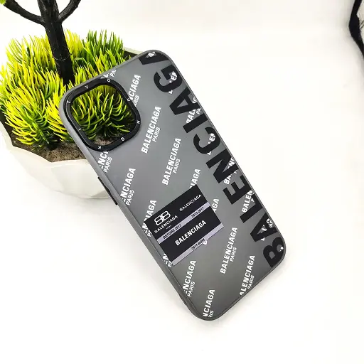 [PO20BIP13-5-9] iPhone 13|iPhone 14 UV 3D Printed Back Case (Gray)