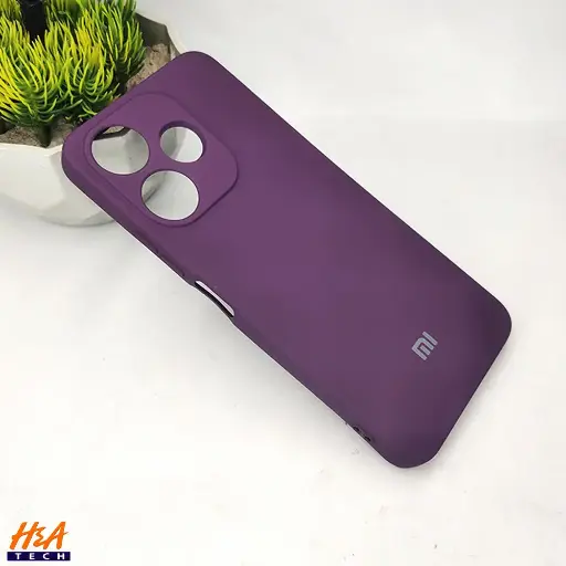 [PO23BMI13-3-12] Xiaomi Redmi 13|Note 13R Official Soft Silky Back Case (Purple)