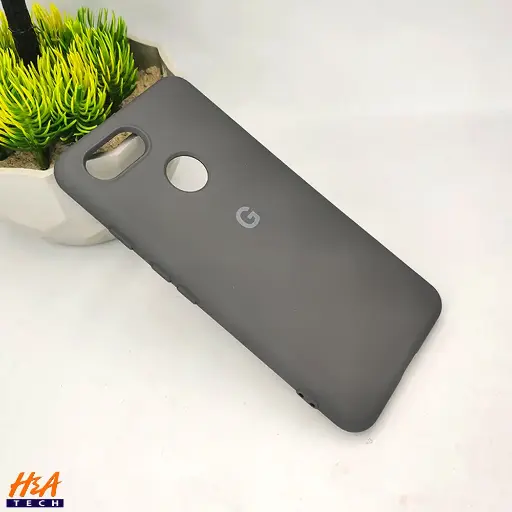 [PO23BGPXL3-1-36] Pixel 3 Soft Silky Back Case Natural Titanium • Official Slim Silicone Cover