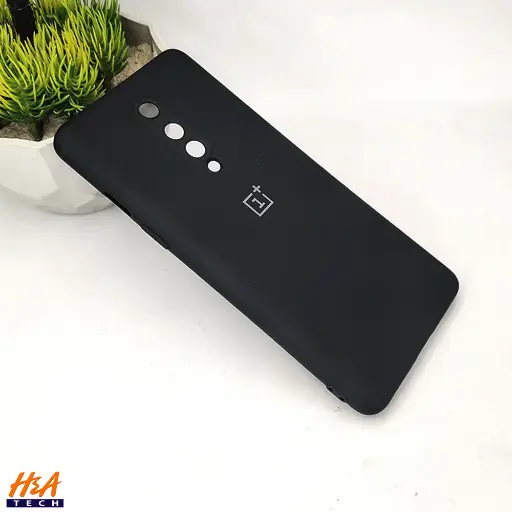 [PO23B1PL8-3-2] OnePlus 8 Soft Silky Back Case Black • Official Slim Silicone Cover