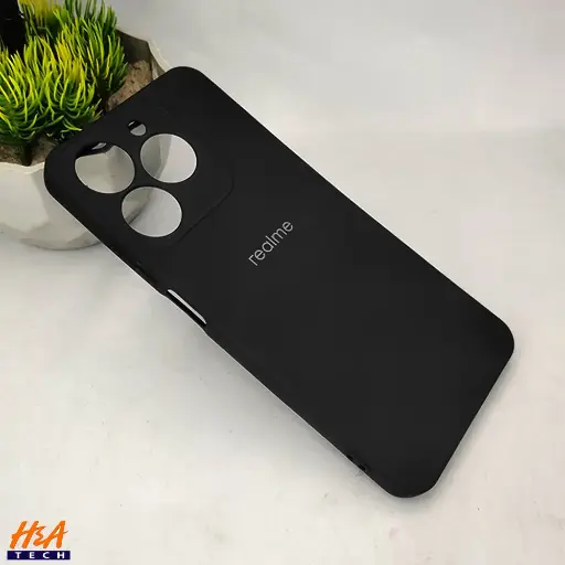 [PO23BORELMEC63-3-2] Oppo Realme C61|Realme C63 Official Soft Silky Back Case (Black)