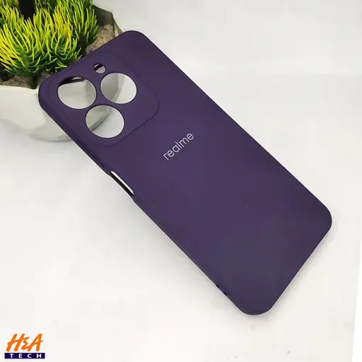 [PO23BORELMEC63-3-12] Oppo Realme C61|Realme C63 Official Soft Silky Back Case (Purple)