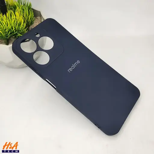 [PO23BORELMEC63-3-17] Oppo Realme C61|Realme C63 Official Soft Silky Back Case (Navy Blue)