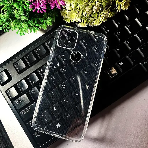 [PO7BGPXL4A 5G-3] Google Pixel 4A 5G Dust Plug Transparent Back Case