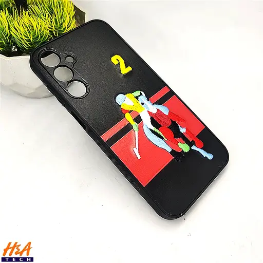 [PO43BSA55-13-2] Samsung Galaxy A55 Santa Barbara Polo Raquet Back Case (Black)