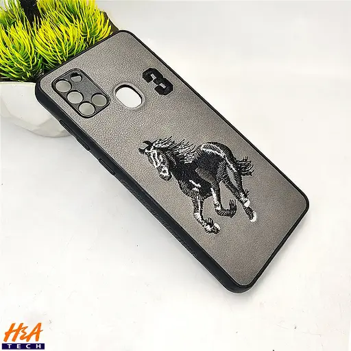 [PO43BSA21S-13-9] Samsung Galaxy A21S Santa Barbara Polo Raquet Back Case (Gray)