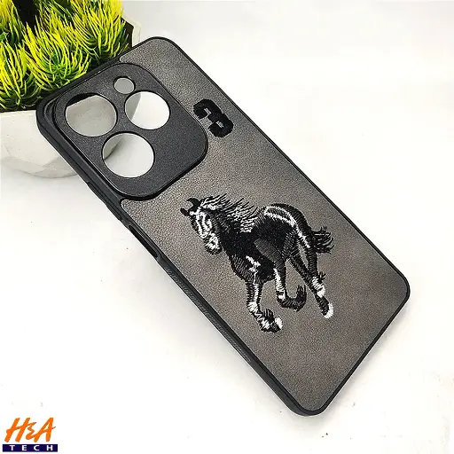 [PO43BIHOT40PR-13-9] Infinix Hot 40|40 Pro Santa Barbara Polo Raquet Back Case (Gray)