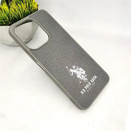 [PO43BMI13-15-9] Xiaomi Redmi 13 4G|Note 13R|Poco M6 4G 3D Punch Printed Polo Back Case (Gray)